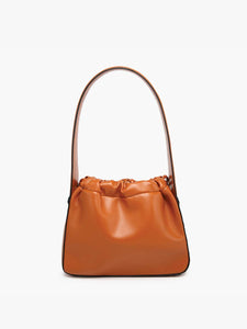 M2624 Yang Cinched Bucket Bag w/ Drawstring: Taupe