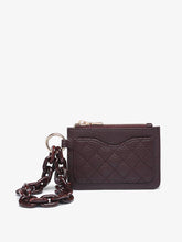 Rhodes Quilted Wallet w/ Chain Bangle: Purple/Pink
