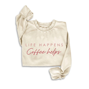 LIFE HAPPENS MINERAL SWEATSHIRTS: MINERAL BROWN / XL