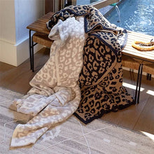 Leopard Pattern Ultra-Soft 50x60 Inch Throw Blanket: Beige