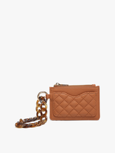 WL2368 Rhodes Quilted Wallet w/ Chain Bangle: Purple