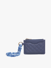 WL2368 Rhodes Quilted Wallet w/ Chain Bangle: Purple