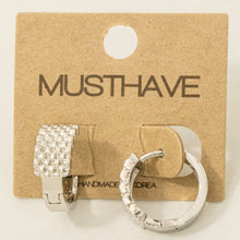 Gold Dipped Simple Flat Hoop Earrings