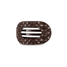 Flat Round Hair Clip | Small | Truly Taupe Quilted