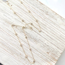 Gold & Crystal 34" Necklace