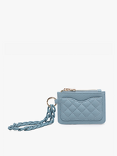 Rhodes Quilted Wallet w/ Chain Bangle: Navy