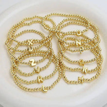 Bubble Letter Bead Bracelets ~ Deep South Originals: M
