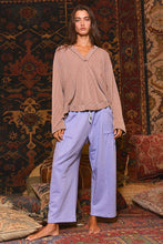 Deep V-nekline Oversized Top: Coffee / S-M-L (2-2-2)
