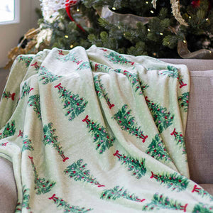 Noelle Tree Throw   Light Green/Multi   50x60