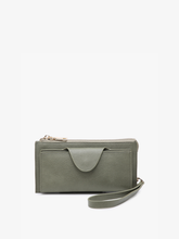 WL0004RF Kyla RFID Wallet w/ Snap Closure: Dark Rose