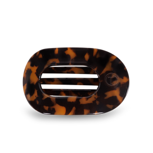 Round Flat Hair Clip | Small | Tortoise