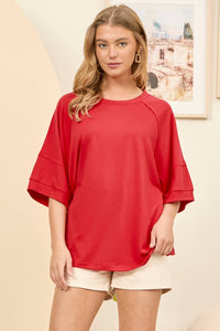 Oversized Relaxed Fit Terry Top