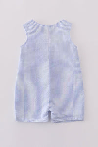 Premium Blue Sailboat Embroidery JonJon