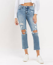 HIGH RISE SLIM STRAIGHT JEANS