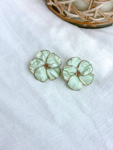 Poppy Statement Studs: Keylime