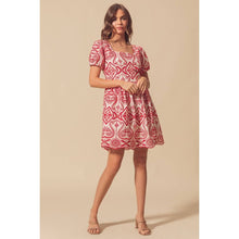 Eyelet Floral Lace A Line Brunch Boho Dress