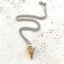 Hammered Heart Mixed Metal Necklace
