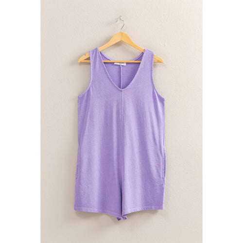 V-Neck Sleeveless Romper