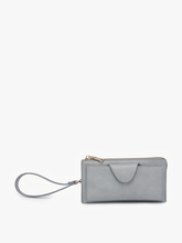 WL0004RF Kyla RFID Wallet w/ Snap Closure: Dark Rose