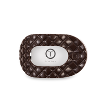 Flat Round Hair Clip | Medium | Truly Taupe Quilted