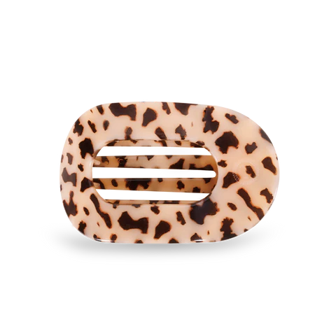 Blonde Tortoise Small Flat Round Hair Clip