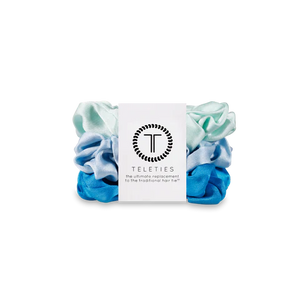 Blue My Mind Small Silk Scrunchie