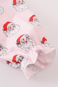 Pink Christmas Santa Claus Girl Pajama Gown