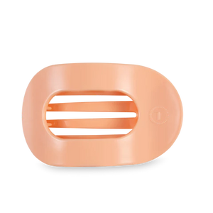 Peach Fuzz Teleties MEDIUM Flat Round Clip