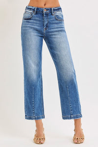 Risen HR Crop Boyfriend Tapered Jeans