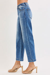 Risen HR Crop Boyfriend Tapered Jeans