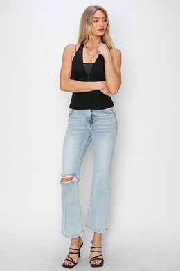 Risen HR Crop Flare Jeans
