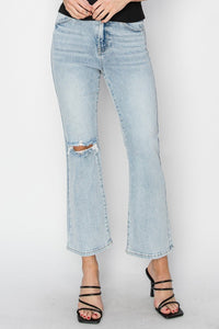 Risen HR Crop Flare Jeans