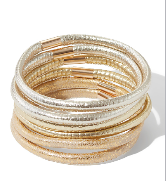 6 Row Leather Bracelet