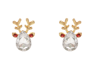 Reindeer Shaped Christmas Earrings