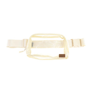 CC Clear Belt Bag - Ivory