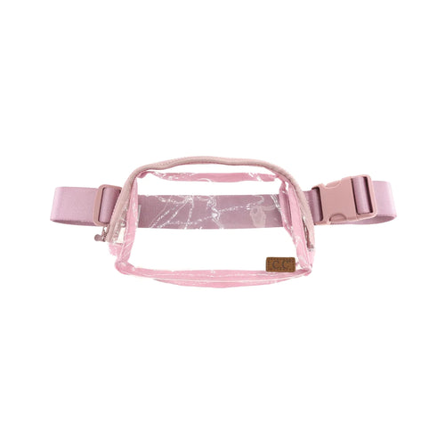 CC Clear Belt Bag - Rose