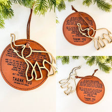 Unbreakable Circle of Sisterhood Leather and Wood Ornament: Black Leather + Gold + Gold Wooden Elephant