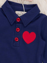 Love Game Polo Embroidered Onesie
