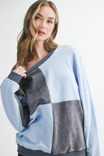Colorblock Patchwork Pullover Sweatshirt