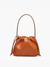 M2624 Yang Cinched Bucket Bag w/ Drawstring: Taupe