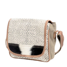 Recycled Rug With Cowhide Crossbody