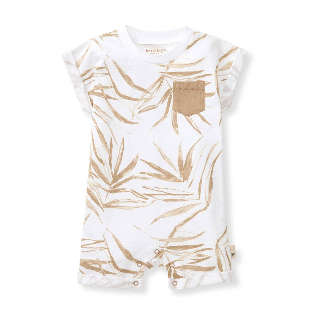 Shady Palms Romper: Cloud