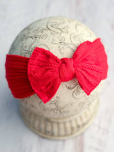 Cable Knit Bow Headbands: Oatmeal