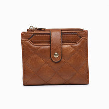 WL2228 Melody Quilted Zip Top Wallet: Khaki