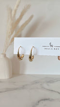 Audrey hoops 18k gold plated earrings- non tarnish