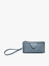 WL0004RF Kyla RFID Wallet w/ Snap Closure: Dark Rose