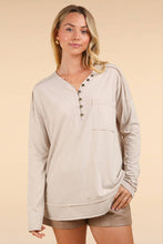 PLUS Mineral Washed Cotton Comfy Knit Top