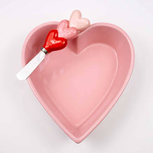 Heart Shaped Tidbit Pink Dish