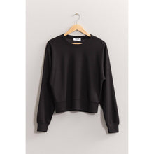 Classic Crew Neck Sweatshirt- Black