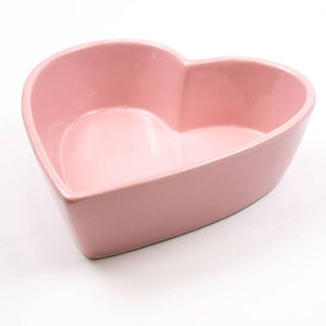 Heart Shaped Tidbit Pink Dish